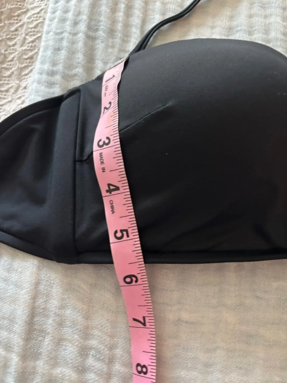 Seafolly Strapless Black Bandeau Bikini Top size 8 - Picture 11 of 12